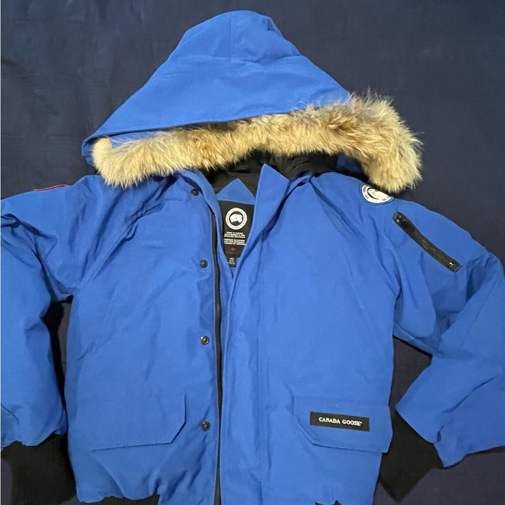 Youth Canada Goose Black Quilted Jacket